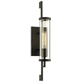 Park Slope væglampe i jern og glas H53,4 cm 1 x E27 - Sort/Klar