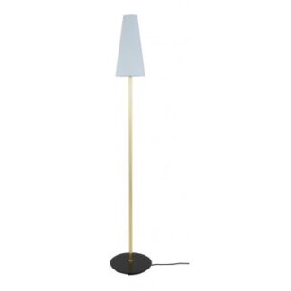 Rhyl Gulvlampe H157 cm 1 x E27 - Grå/Messing