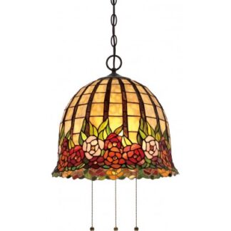 Rosecliffe Tiffany loftslampe til 3 x E27 lyskilder Ø38,1 cm