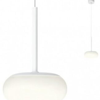 UBIS Loftlampe i aluminium og akryl Ø20 cm 1 x 15W SMD LED - Mat hvid