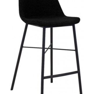Jade barstol i bomuld H93 cm - Sort/Sort