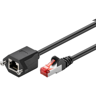 Cat 6 F/UTP - Forlænger kabel - Sort - 0.5 m
