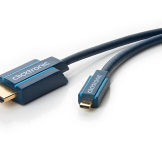 Clicktronic 2.0 High Speed Micro HDMI kabel med Ethernet - 2 m