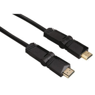HAMA High Speed vinklet HDMI kabel - Guldbelagt - 3 m