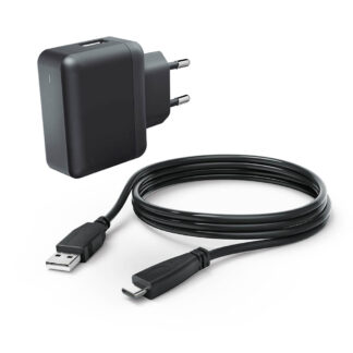 HAMA USB Strømadapter med USB-C kabel til Nintendo Switch/Switch Lite - Sort
