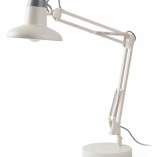 Skrivebordslampe H57 cm 1 x 15W LED - Hvid