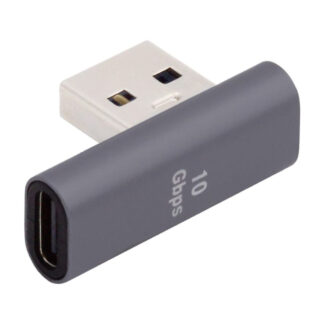 UC-067 - USB-C (hun) til USB-A (Han) 90 grader adapter - USB 3.0 / 10Gbps - Sort