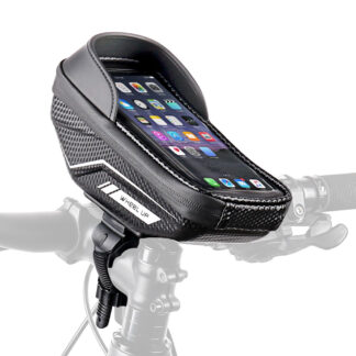 WHEEL UP G40 - Cykelholder & taske til iPhone/smartphone - Vandtæt - Sort