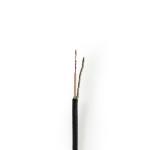 Coax Kabel | RG174 | 50 Ohm | Enkelt afskærmet | Eca | 25.0 m | Runde | PVC | Sort | Gaveæske
