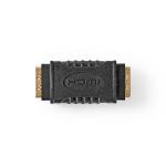 HDMI Adapter | HDMI Hun | HDMI Hun | Guldplateret | Lige | ABS | Sort | 1 stk. | Blister