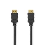 High Speed HDMI kabel med Ethernet | HDMI Stik | HDMI Stik | 4K@30Hz | 10.2 Gbps | 0.50 m | Runde | PVC | Sort | Box