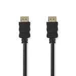 High Speed HDMI kabel med Ethernet | HDMI Stik | HDMI Stik | 4K@30Hz | 10.2 Gbps | 1.50 m | Runde | PVC | Sort | Mærke