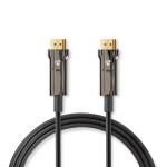 High Speed HDMI kabel med Ethernet | HDMI Stik | HDMI Stik | 8K@60Hz | 48 Gbps | 75.0 m | Runde | PVC | Sort | Gaveæske