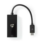 USB-adapter | USB 3.2 Gen 1 | USB Type-C Han | Mini DisplayPort | 0.20 m | Runde | Nikkelplateret | PVC | Sort | Plastikpose