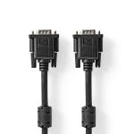 VGA-kabel | VGA Han | VGA Han | Nikkelplateret | Maksimal opløsning: 1024x768 | 2.00 m | Runde | ABS | Sort | Box