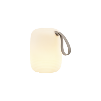 VILLA COLLECTION Hav LED genopladelig lounge bordlampe, inde og ude - hvid polyethylen (H:23)