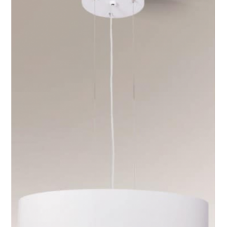 Bungo Loftlampe i aluminium og plexiglas Ø80 cm 9 x E27 - Hvid
