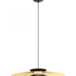 FARGO Loftlampe i aluminium Ø50 cm 1 x 16,5W SMD LED - Mat sort/Mat guld
