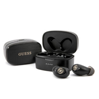 GUESS Bluetooth 4G In-Ear Høretelefoner med opladeretui - Sort