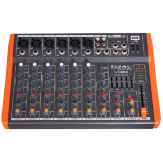 Ibiza MX801 8-kanals Mixer