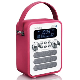 Lenco PDR-051 DAB Radio, Pink/Hvid
