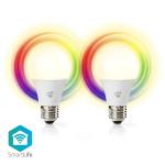 Nedis SmartLife fuld farve Pære | Wi-Fi | E27 | 806 lm | 9 W | RGB + Justerbar Hvid | 2700 - 6500 K | Android / IOS | Pære