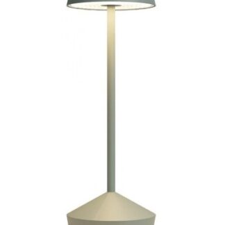 SOPHIE Trådløs udendørs bordlampe i aluminium H29,5 cm 1 x 2,2W SMD LED - Mat sagegrøn