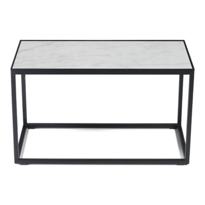 SPINDER DESIGN Tijl sidebordet - hvid keramik og sort stål (60x30)