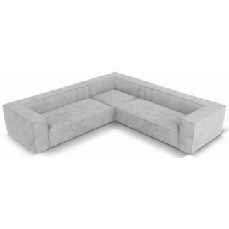 Agawa Hjørnesofa sofa i polyester B280 x D280 cm - Sort/Sølvgrå