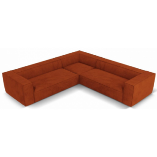 Agawa Hjørnesofa sofa i polyester B280 x D280 cm - Sort/Terracotta
