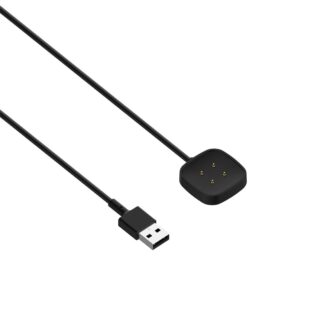 Fitbit Versa 3 / Fitbit Sense - USB Opladerkabel 30cm - Sort