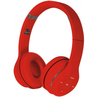 Freestyle FH0915 - Trådløse Høretelefoner med Mikrofon & MicroSD kortlæser - Rød