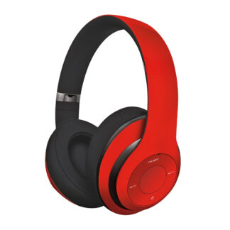 Freestyle FH0916 - Trådløse Over-Ear Høretelefoner med Mikrofon & MicroSD kortlæser - Rød
