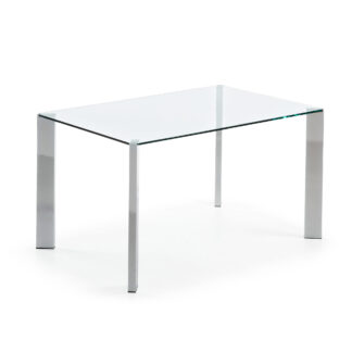 LAFORMA Spotglasbord med stålben og kromfinish 142 x 92 cm