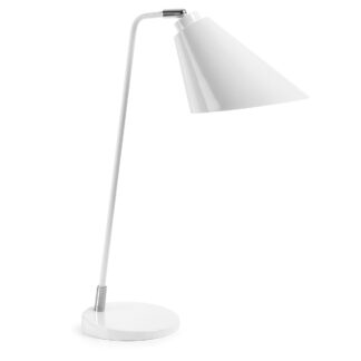 LAFORMA Tipir bordlampe i stål med hvid finish