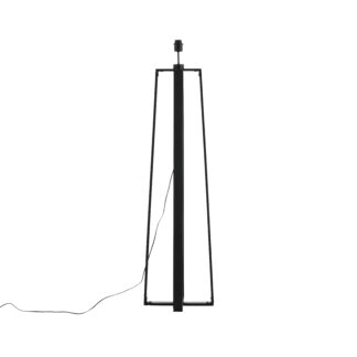 VENTURE DESIGN Avspark gulvlampe - hvid glas og sort stål