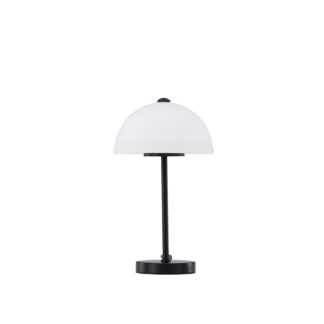 VENTURE DESIGN Ferrand bordlampe - hvid glas og sort jern