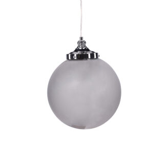 VENTURE DESIGN Lemans loftlampe, LED-lysstrimmel - røgfarvet glas og grå jern