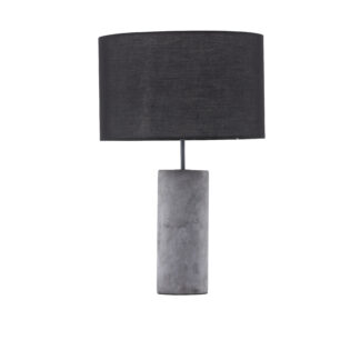 VENTURE DESIGN Nancy bordlampe - sort hør og grå beton