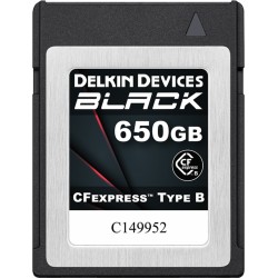 Delkin CFexpress BLACK R1725/W1530 650GB - Hukommelseskort