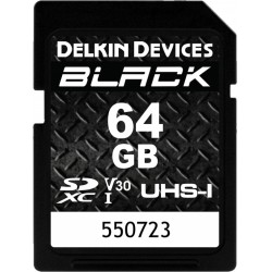 Delkin SD BLACK Rugged UHS-II (V30) R90/W90 64GB - Hukommelseskort