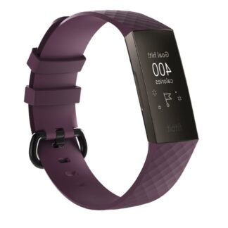 Fitbit Charge 3 / Charge 4 - Silikone armbånd str. L - Lilla