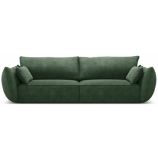 Kaelle 3-personers sofa i chenille B208 cm - Flaskegrøn