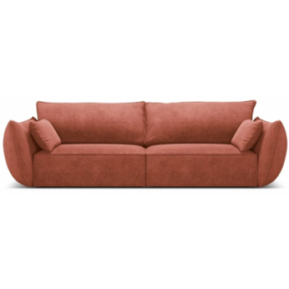 Kaelle 3-personers sofa i chenille B208 cm - Terracotta