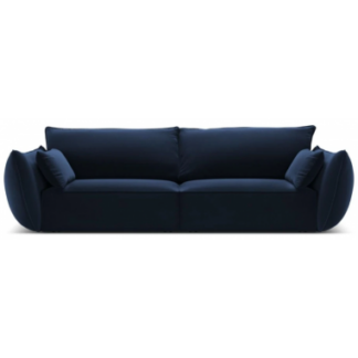 Kaelle 3-personers sofa i velour B208 cm - Blå
