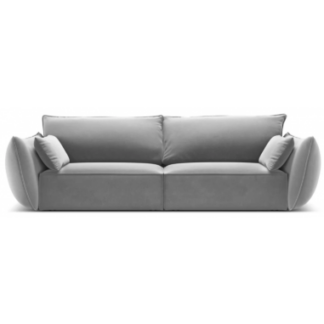 Kaelle 3-personers sofa i velour B208 cm - Grå