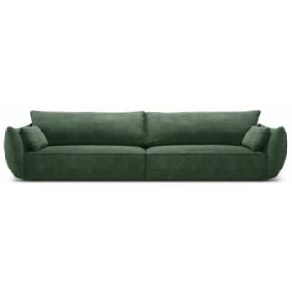Kaelle 4-personers sofa i chenille B248 cm - Flaskegrøn