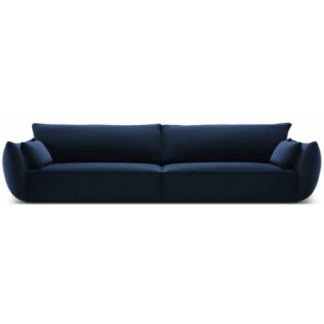 Kaelle 4-personers sofa i velour B248 cm - Blå