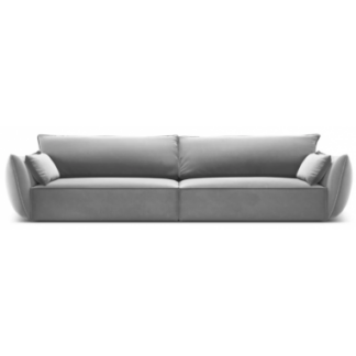 Kaelle 4-personers sofa i velour B248 cm - Grå
