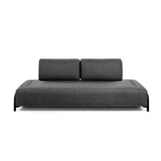 LAFORMA Compo 3 pers. sofa - mørkegrå stof og metal